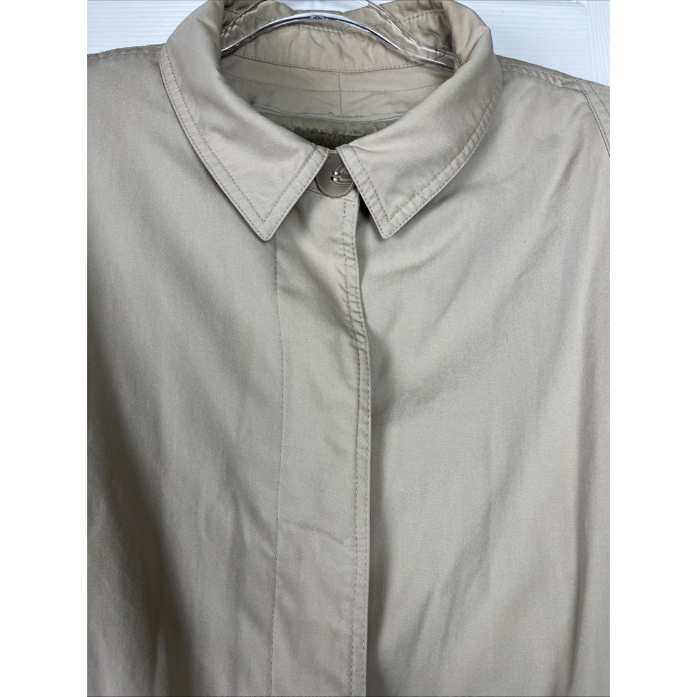 Vintage London Fog Beige Lined Trench Coat Womens‎ Size 22W - Picture 2 of 10